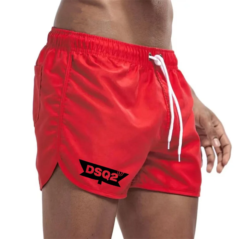 2024DSQ2 Summer Famous Brand New Men\'s Fashion Beach Shorts Polyester Quick drying Multi color Sports Three piece Pants for Men