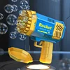 40 Hole Rocket Launcher Handheld Portable Electric Automatic Bubble Gun for Boys and Girls （Without Bubble Water） 4