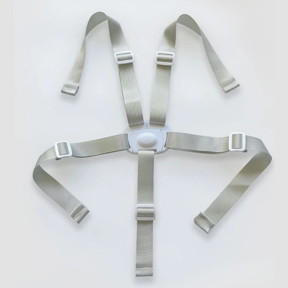 Children's Dining Chair Safety Belt 5 Point Baby High Chair Harness Adjustable Baby Seat Belt for Child Seats High Chairs