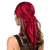 90cm Silk Scarf Scarftop Headwraps For Woman Fashion Four Seasons Hair Accessories Hijab Foulard Bandana Femme Headscarf 5