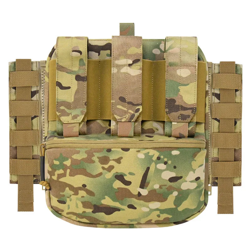 

1000D Nylon Zipper Molle Button Tactical Vest Universal Back Plate Tactical Sub-pack