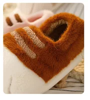 New fluff cuddly cat slippers women's lovely kitty paw winter shoes faux fur slipper woman stylish animal kitten claw home shoes - Image 2