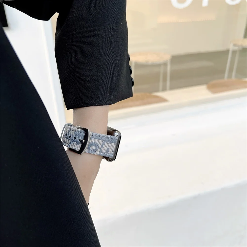 Luxury Designer Band Straps Compatible For Apple Watch Band 44mm 45mm 42mm  41mm 40mm 38mm 49mm Fashion PU Leather Strap Series 8 7 SE 6 5 4 3 2 1  Watchband From Direct_sale_store, $11.41