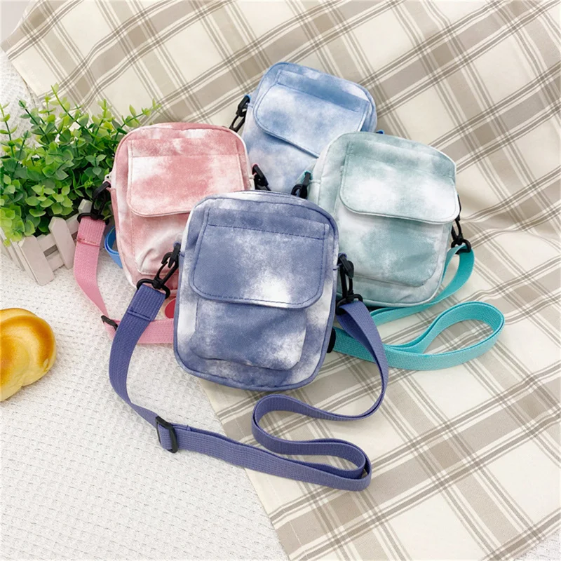 

Tie-dye Canvas Bag CrossBody Outdoor Casual Fashionable Small Satchel for Women