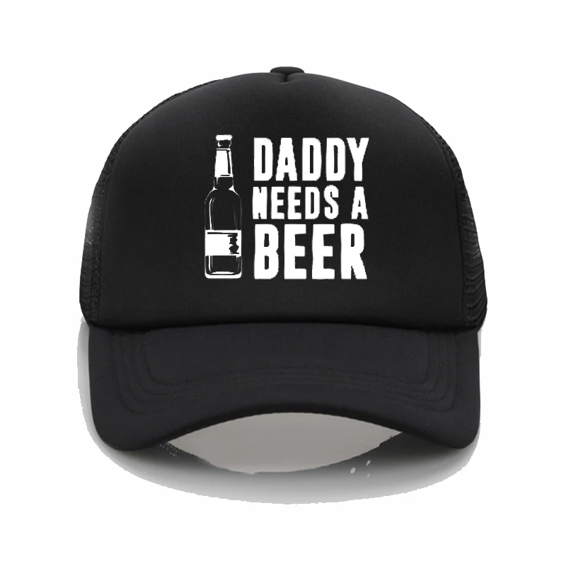 

Funny Fashion hats Daddy Needs A Beer Print Baseball Cap Summer Men women adjustable sunshade Dad hat