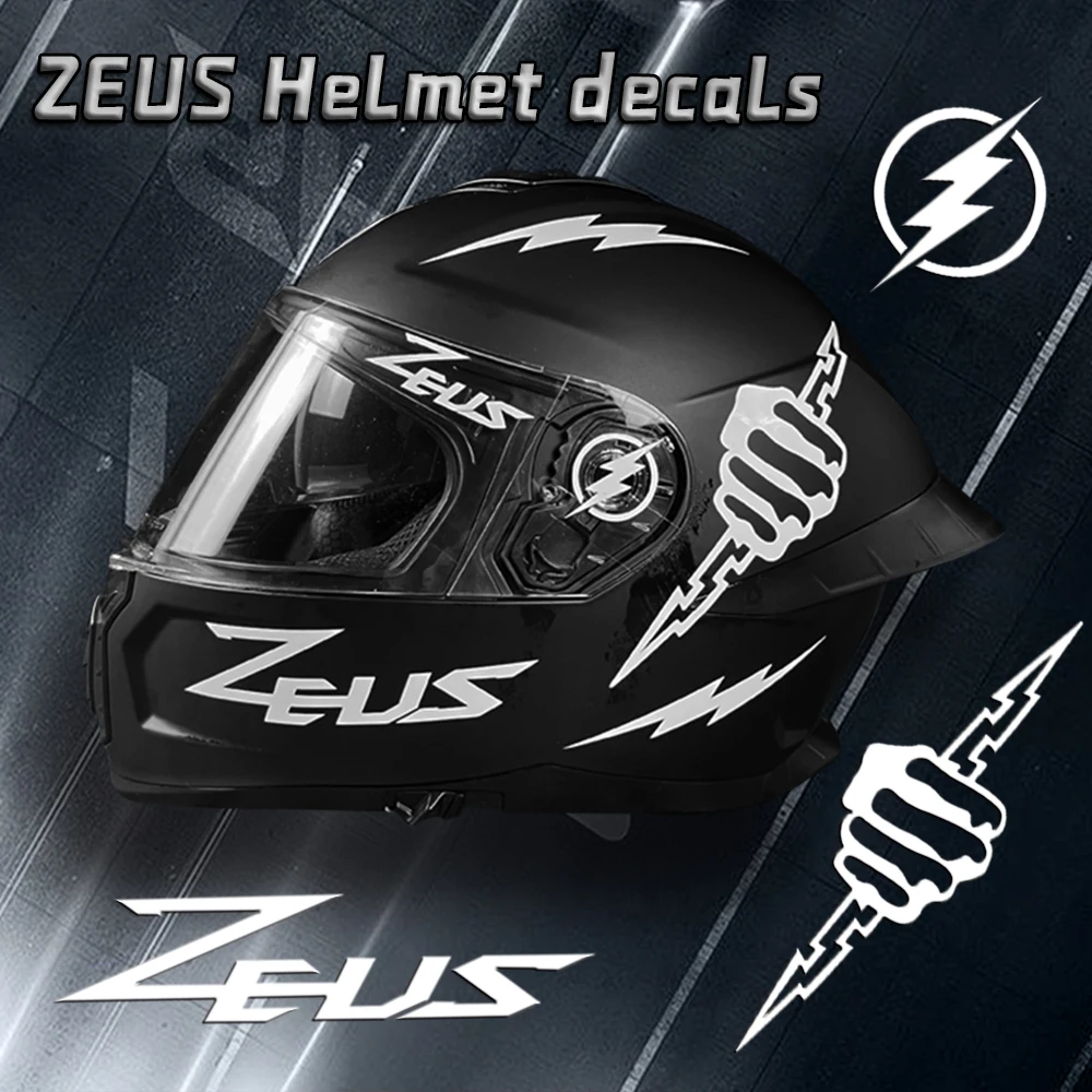 

Motorcycle Helmet Sticker ZEUS Decal Accessories Decorative Waterproof For Aprilia Ducati Honda BMW KTM Yamaha Benelli Stickers