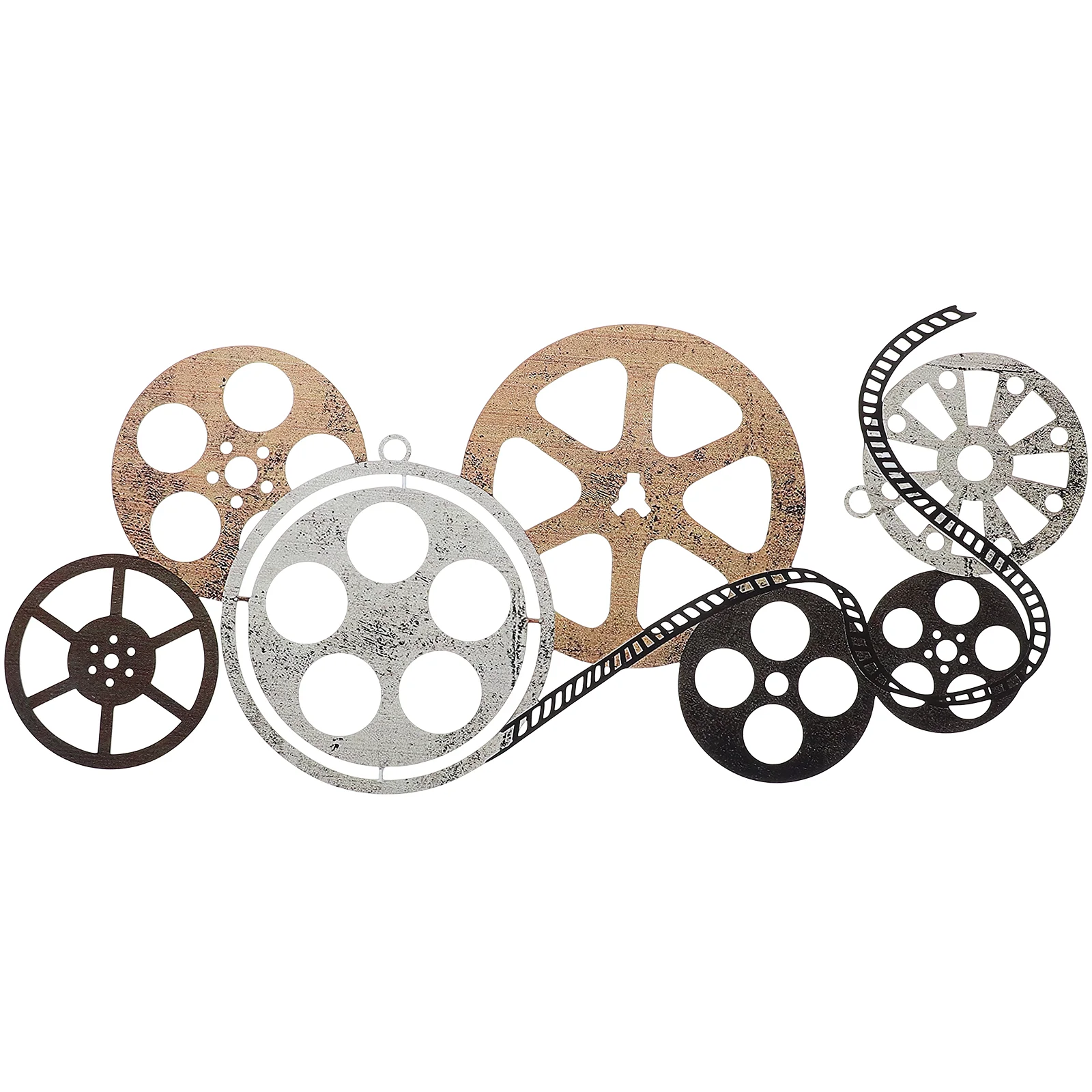 

Movie Reel Wall Decor Home Photography Pendant Wrought Iron Delicate Garden Adornments Decorative Supply Craft