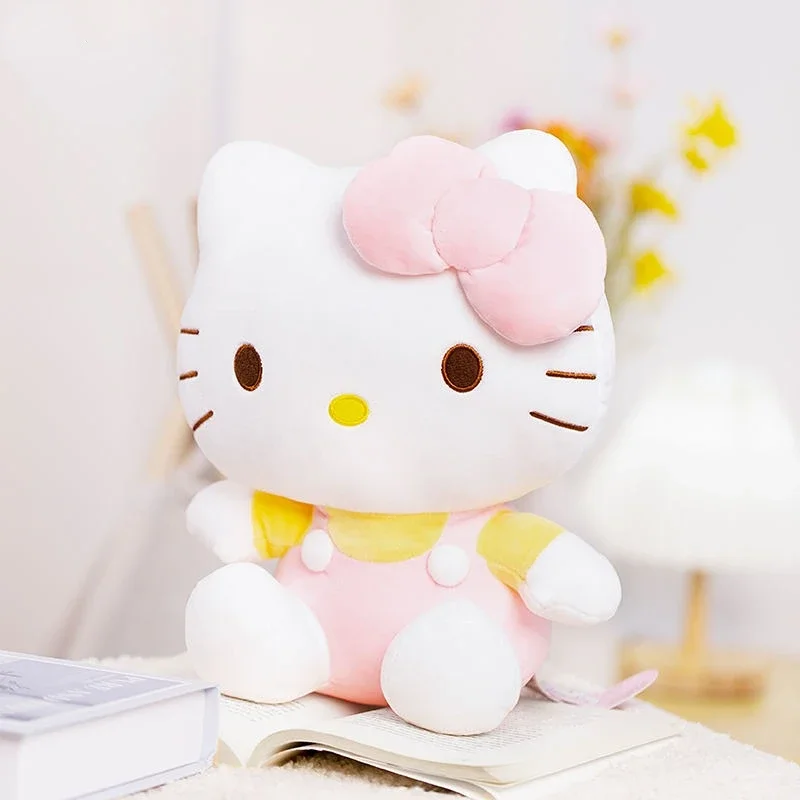 

Sanrio Anime Peripheral Kawaii HelloKitty Doll Cute Decoration Pillow Plush Cartoon Toy Girl Heart Girlfriend Gift New Wholesale