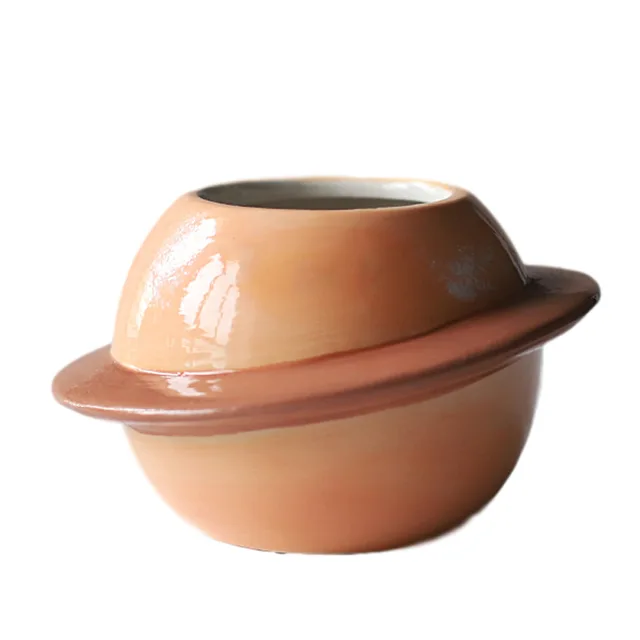 Kreatív Bolygó Kerámia Edény Zamatos Edények Erkély Dekorációk Macetas De Ceramica Asztali Dekoráció Mini Növényi Virágcserep Kert - Image 5
