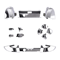 Enhanced Replacement Button Set for X - box One Elite Controller (Chrome Sliver)