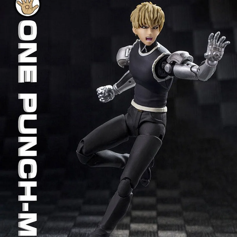 Фото Аниме-land дазин/великолепные игрушки/GT One Punch Man Сайтама Genos Garou 1/12 14 см/5,5 дюйма SHF/S.H.F ПВХ экшн-фигурка модель в наличии №4
