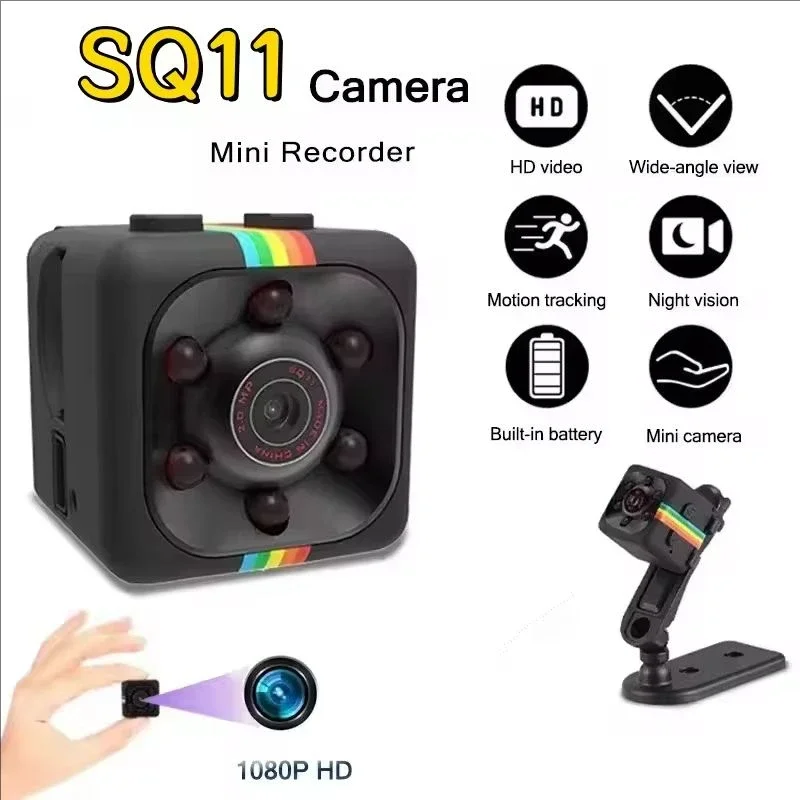 Mini Telecamera HD Portatile, Piccola Videocamera Nascosta con Registrazione Audio e Video, Mini DV per Sicurezza Interna in Casa e Ufficio