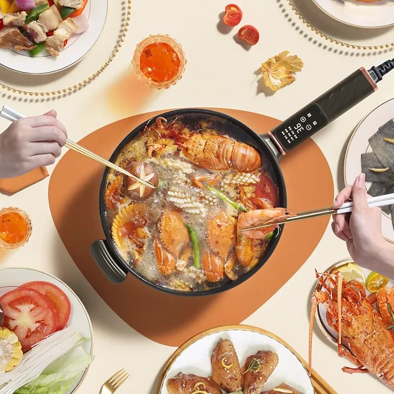 Electric frying pan household multifunctional non-stick electric cooking pot integrated dormitory electric noodle cooker 3