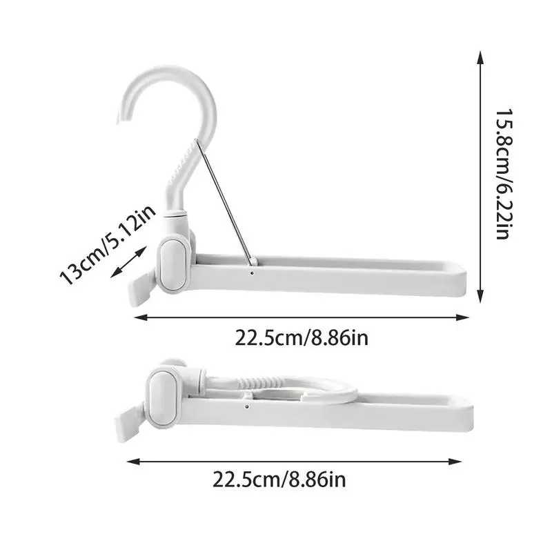Drying Rack Clothes Hanger Foldable Clothes Drying Rack Hangers Portable Clothes Rack Travel Hanger For Bathroom Bedroom Dorm 6