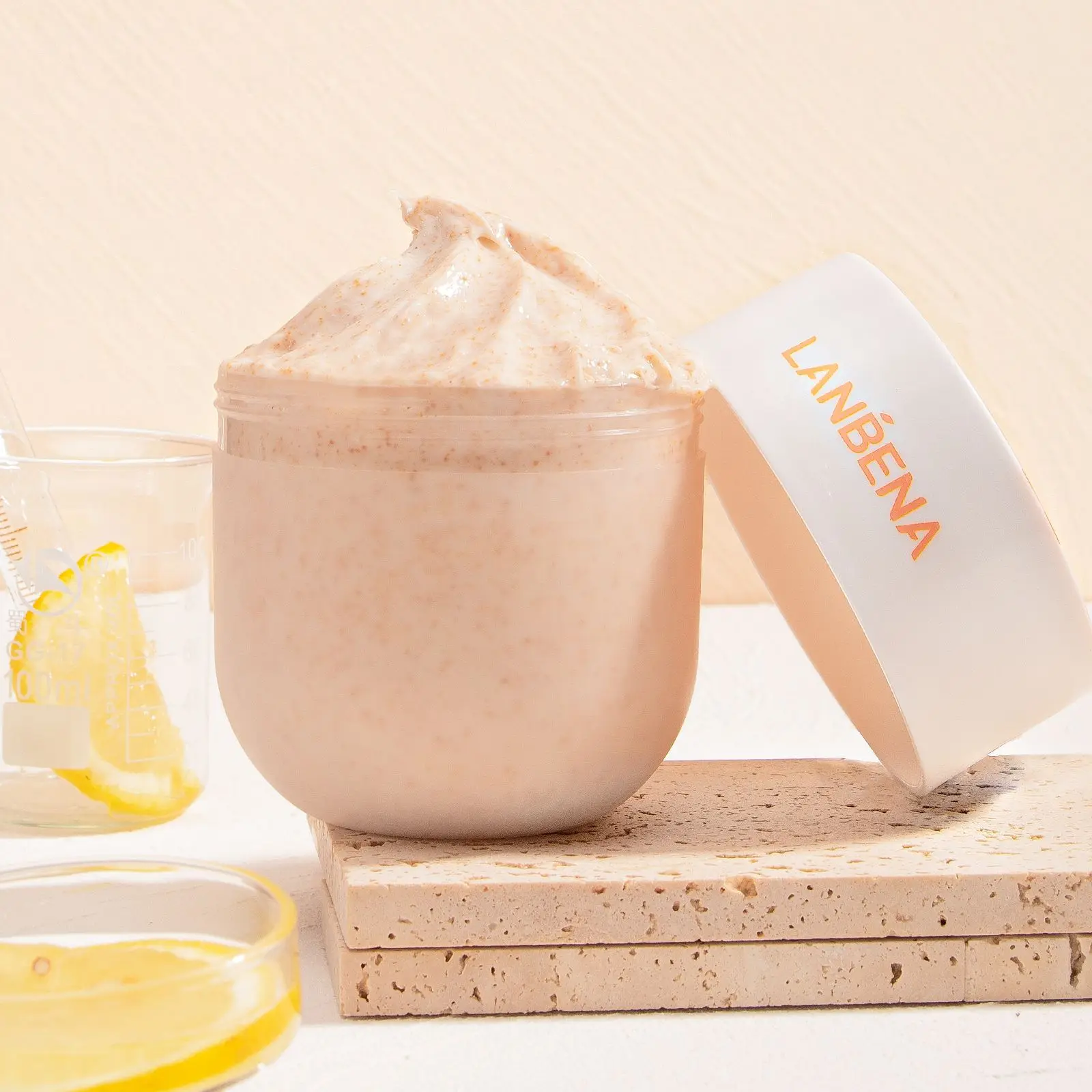 Lanbena Exfoliating Body Scrub Vitaminc Brightenskin Vitality Face