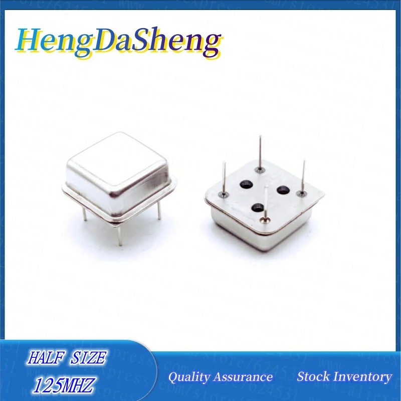 In-line Square Active Crystal Oscillator 125M OSC Clock Vibrator DIP-4 5Pcs/Lot