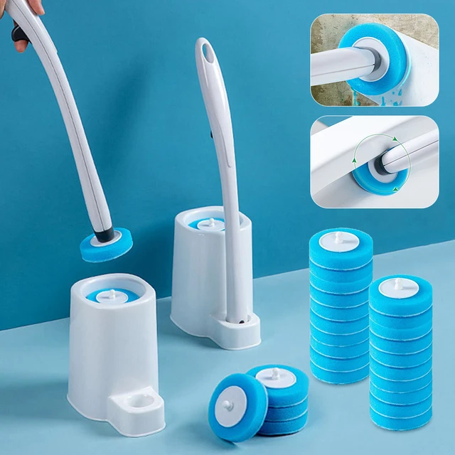 Toilet Brush Holder Set Disposable Bath Toilets Cleaning Kit With