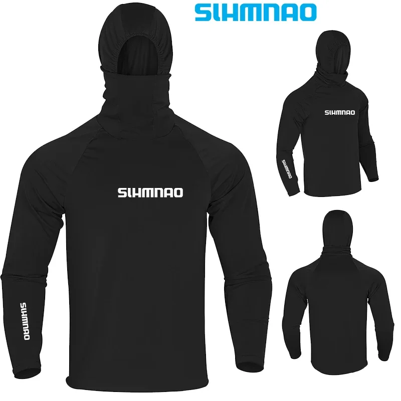 Men's Fishing Suit, Summer UV Protection and Sun Protection Suit, Quick Drying Cycling Mask, One Piece Long Sleeved Shirt 2024