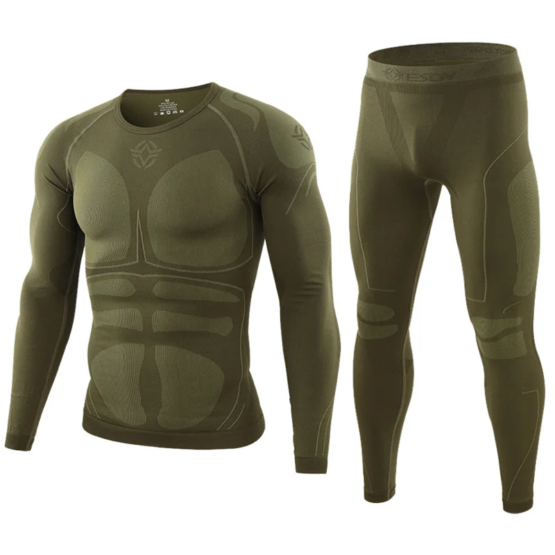 

Men's Compression Sportswear Suits Winter Tights Training Clothes Workout Jogging Sports Set Running Fitness Tracksuit For Men