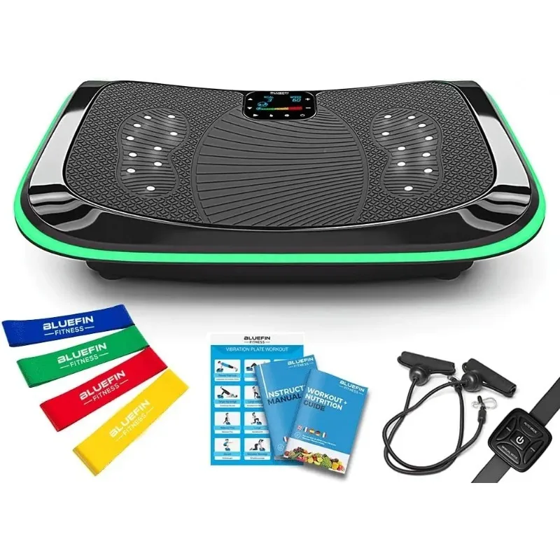 

Bluefin 4D Triple Motor Vibration Plate Machine Powerful Vibration Plate Exercise Machine with Magnetic Therapy Bluetooth