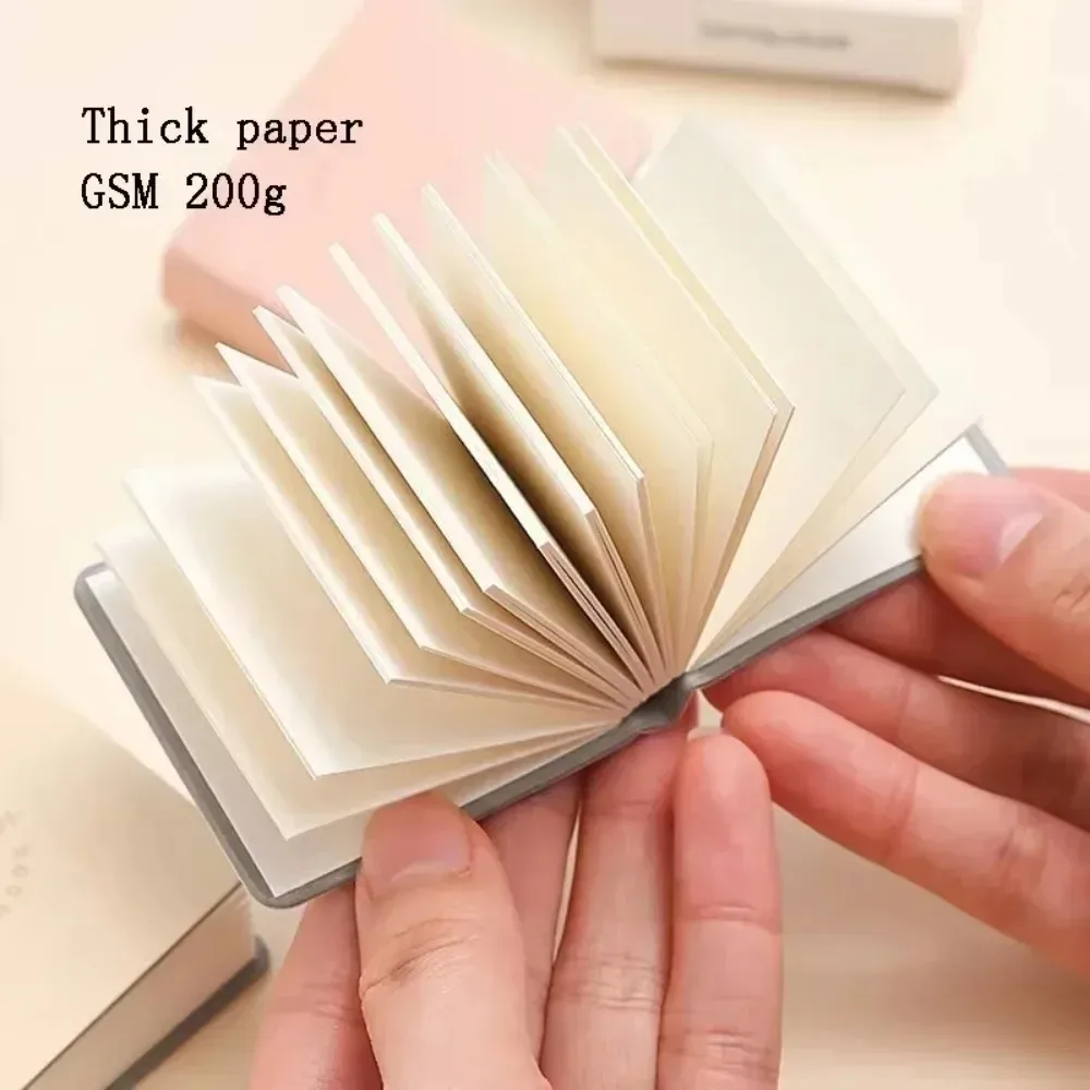 Square Watercolor Sketchbook Set 3 Pack Mini Drawing Book Thick Paper for Painting Sketching Work Relaxation Art Supplies - 3