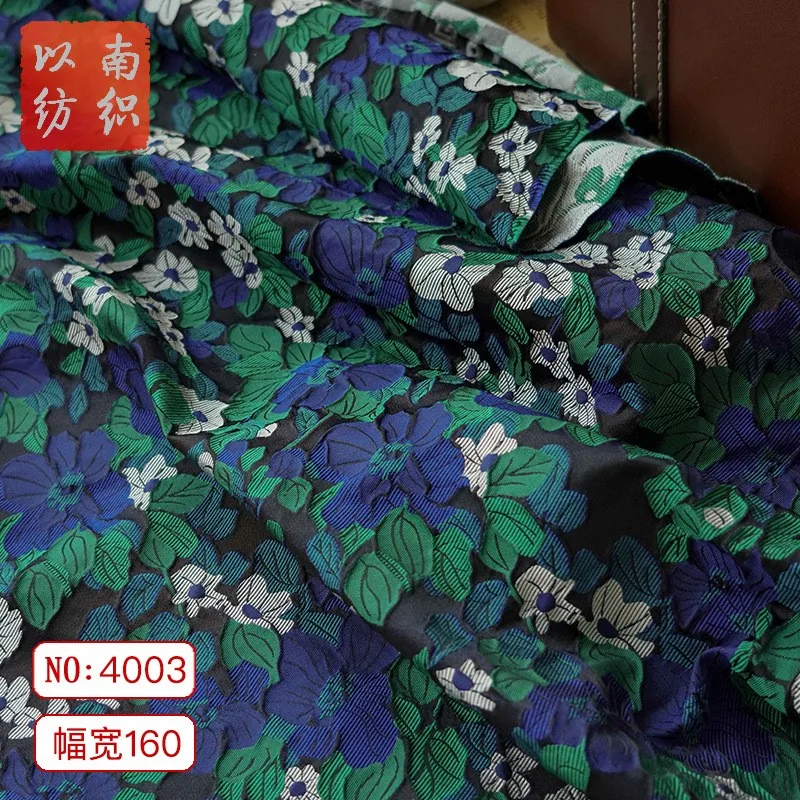 Small floral three-dimensional jacquard fabric fashion suit crisp skirt dress decoration