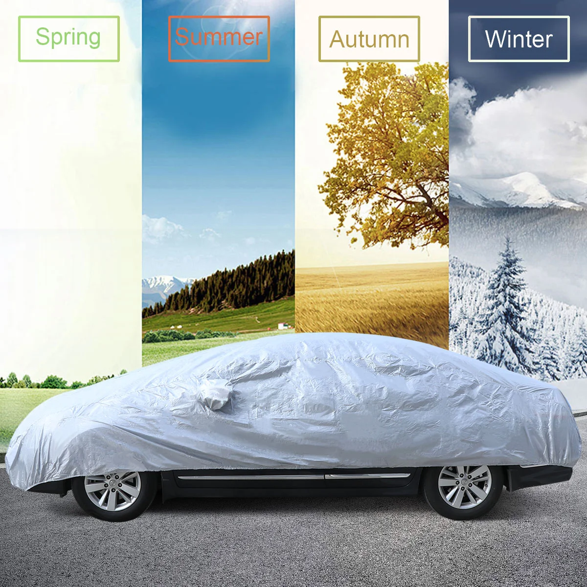 

Car Front Wndow Cover/Full Cover Sun Shade Protector Outdoor Wind Dust Snow Rain Protective Cover Auto Accessories Styling