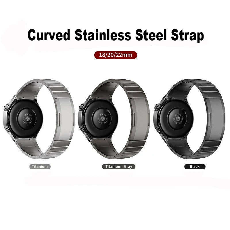 Premium Stainless Steel Watch Band - Elegant Strap Bracelet