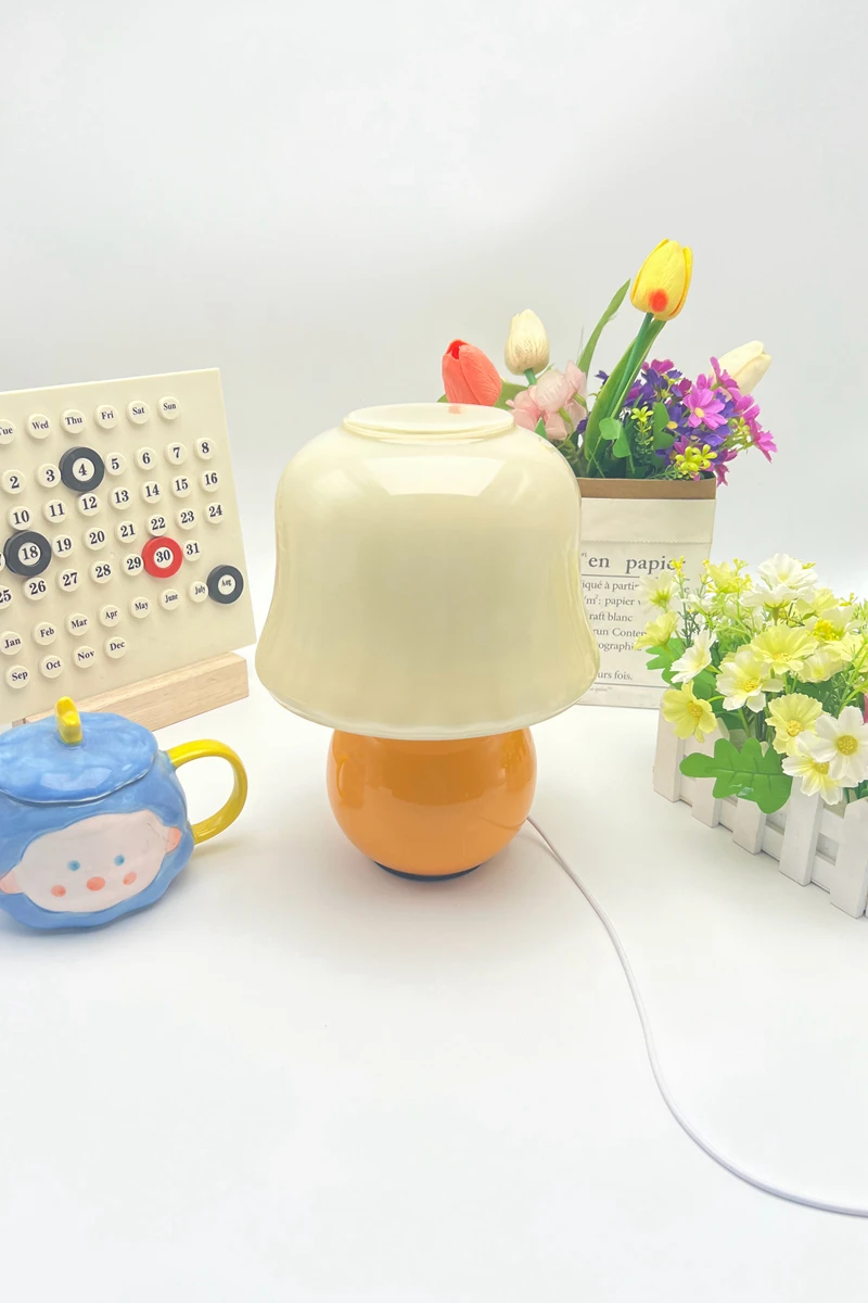 Description Picture 6 of itemLED Mushroom Bedroom Bedside Table Lamp Study Read Living Room Desktop Lighting Atmosphere LED Lamps Girl Gift Room Decoration
