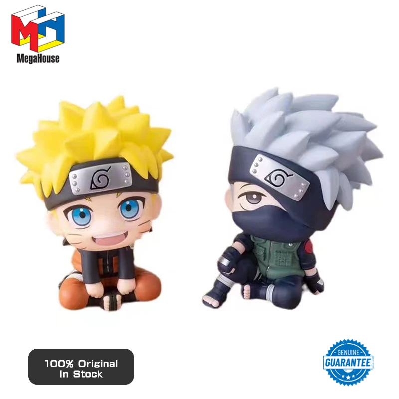 

Original Genuine Megahouse Look Up 11cm NARUTO Anime Uzumaki Naruto Hatake Kakashi Q Verision Kawaii Figure Model Toy Doll Gifts