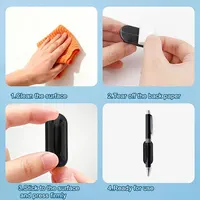 3/6Silicone Pen Holder Desktop Storage, Upgraded Self-adhesive Elastic Pen Holder, Suitable for Office, School, Classroom Walls 4