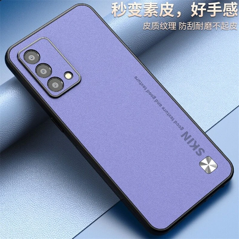 Luxury Leather Shockproof Bumper Phone Case, Stylish and Durable Cover