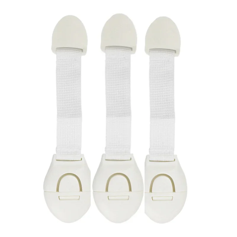 3pcs/set Coffee Black White Baby Safety Lock Child Toddler Cabinet Drawer Refridgerator Lock for Kids Protection Straps Locks