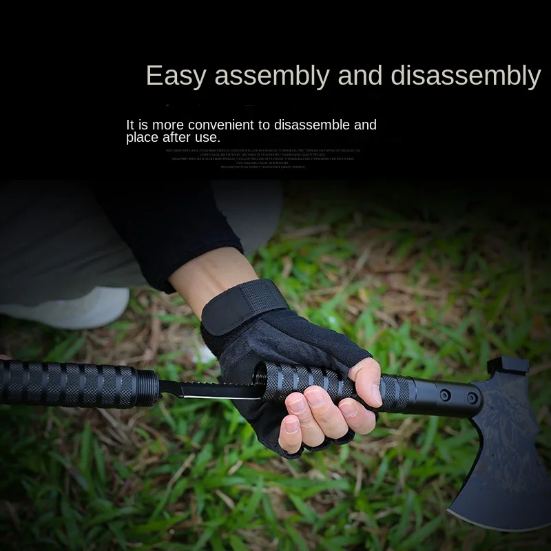Field equipment, battle axe head, sapper axe, multi-functional survival tactics, big chopping wood axe