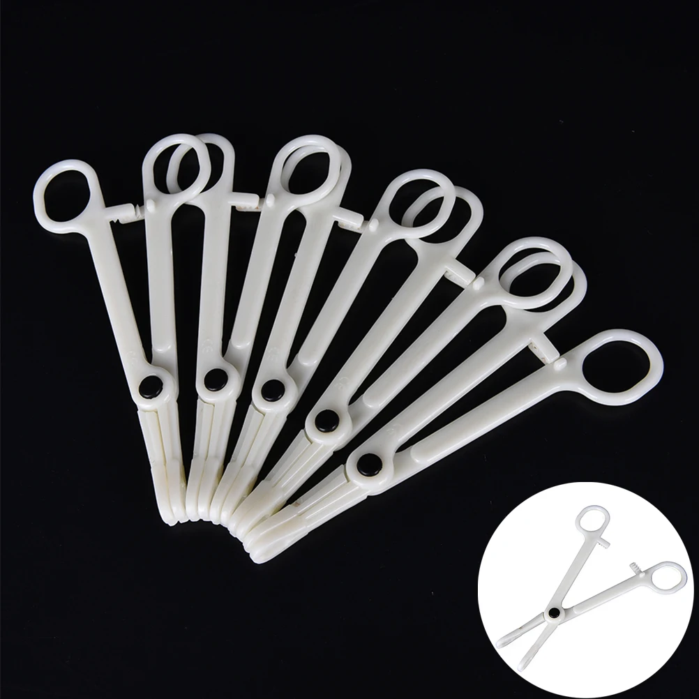 

1 Pc Disposable Sterile Slotted Round Navel Forceps Clamp Triangle Open Plier Ear Nose Piercing Tools Tattoo Piercing Supply