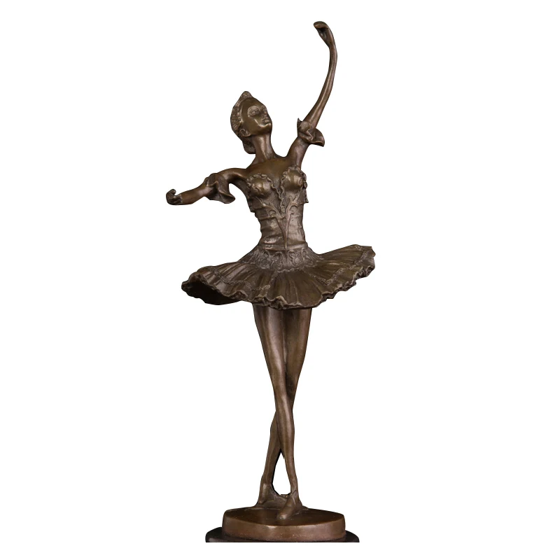 

PY-139 Bronze Dancing Art Decor Bronze Statue Ballet Dancer Figurines For Table Decoration