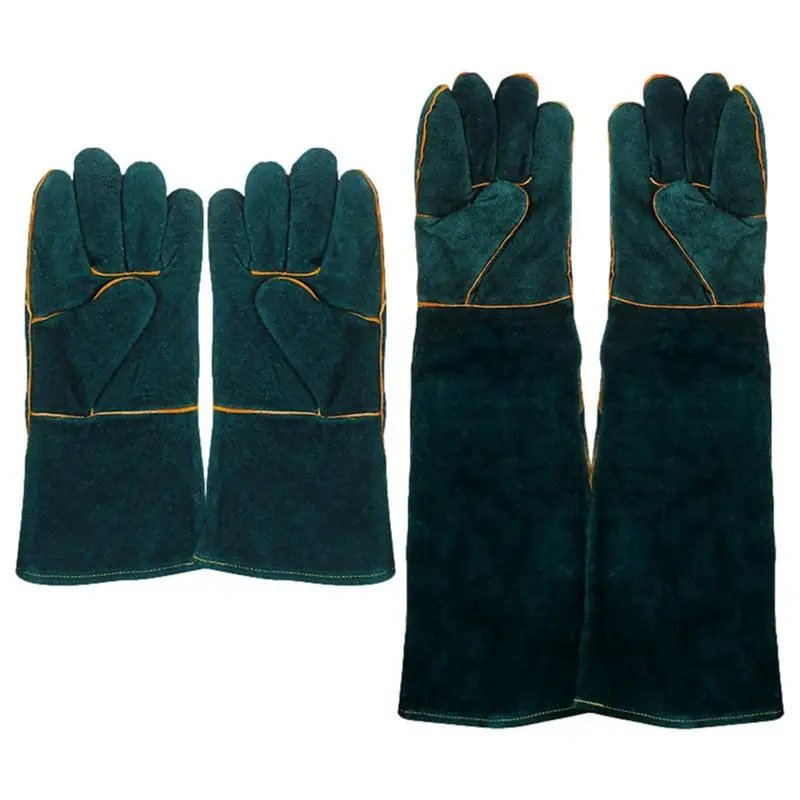 Pet Anti-Bite Safety Gloves Animal Handling Gloves Leather Anti-grasping Beekeeping Cats Dogs Snake Gardening pet protective gloves