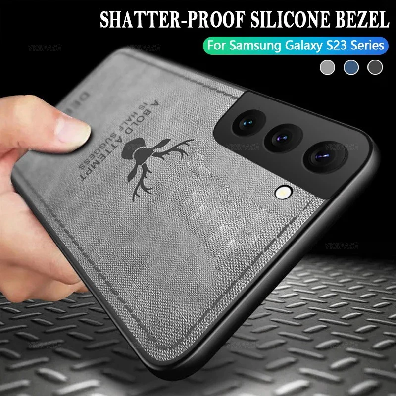 DEER Luxury Vintage Cloth Fabric Phone Cover