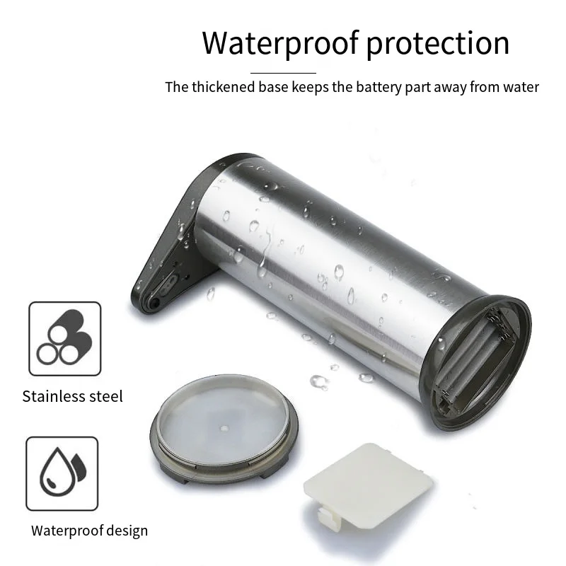 2PCS Automatic Soap Dispenser For Kitchen Touchless Automatic Sensor Hand Sanitizer Soap Dispenser For Hand Soap / Dish Soap