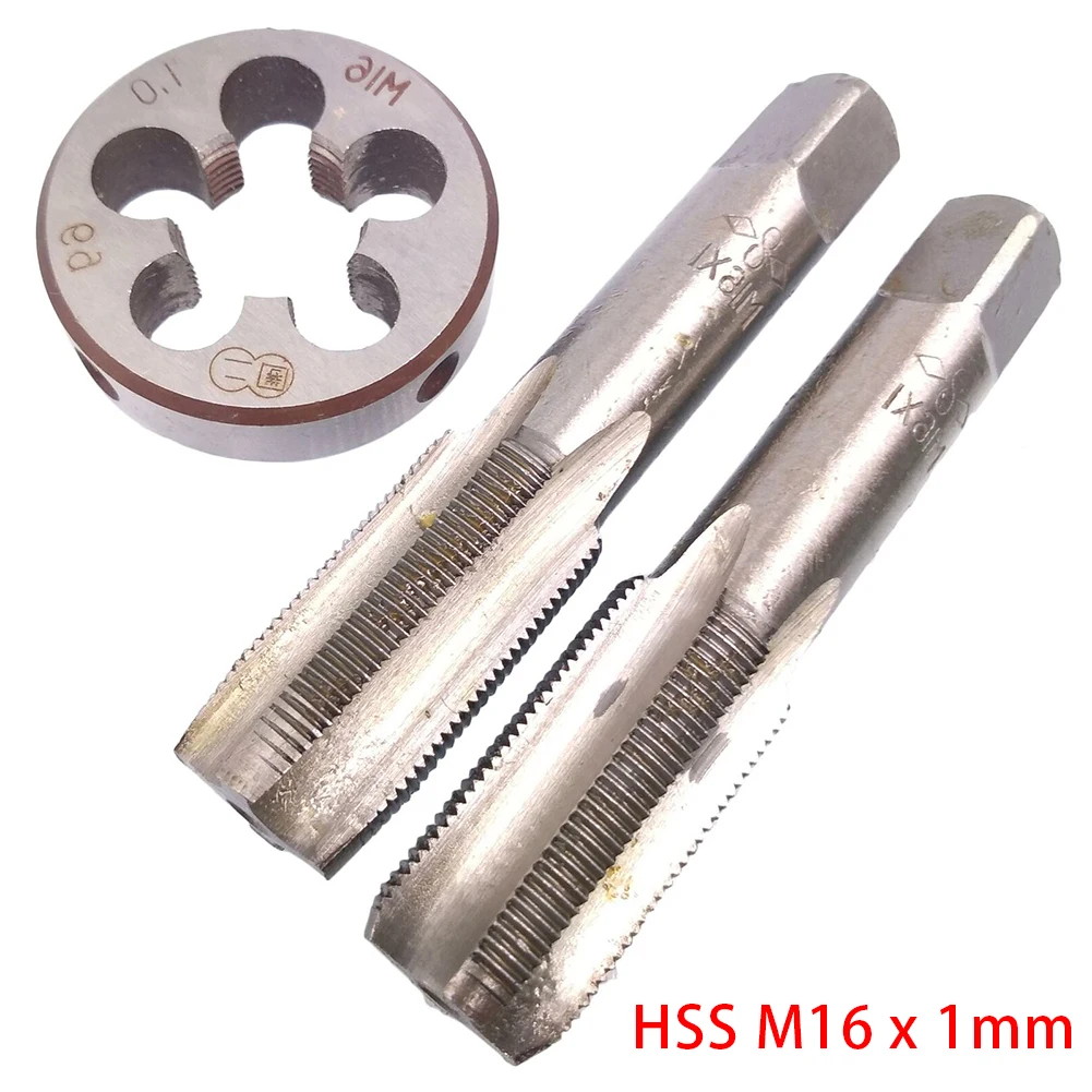 Description Picture 4 of itemTap & Die Set HSS M16x1mm Taper & Plug Tap & M16 X 1mm Die Metric Thread Right Hand HSS Screw Tap Drill Bit Set Hand Tools