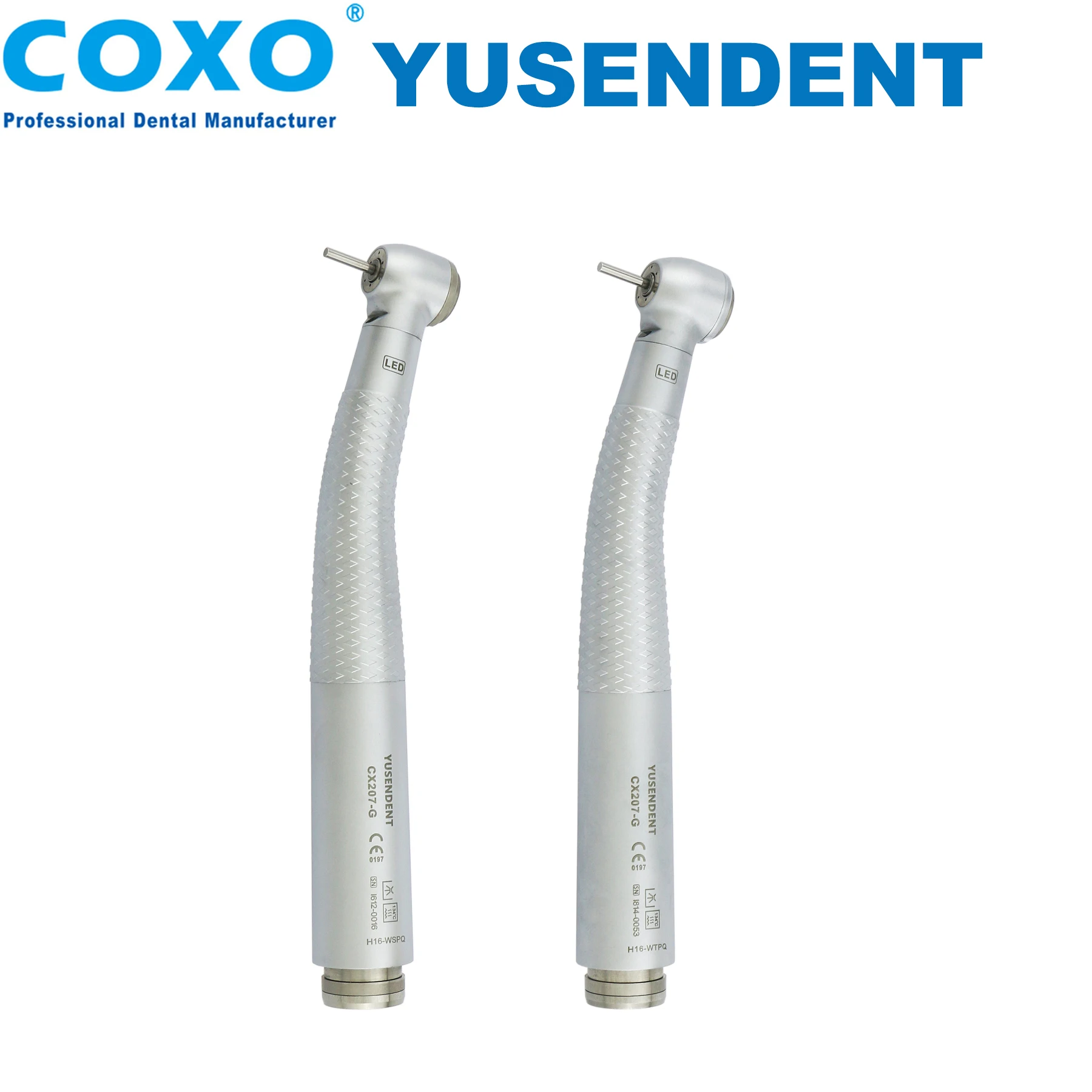 

COXO Dental LED CX207-GW-SP/TP Turbine Coupling Fiber Optic High Speed Handpiece