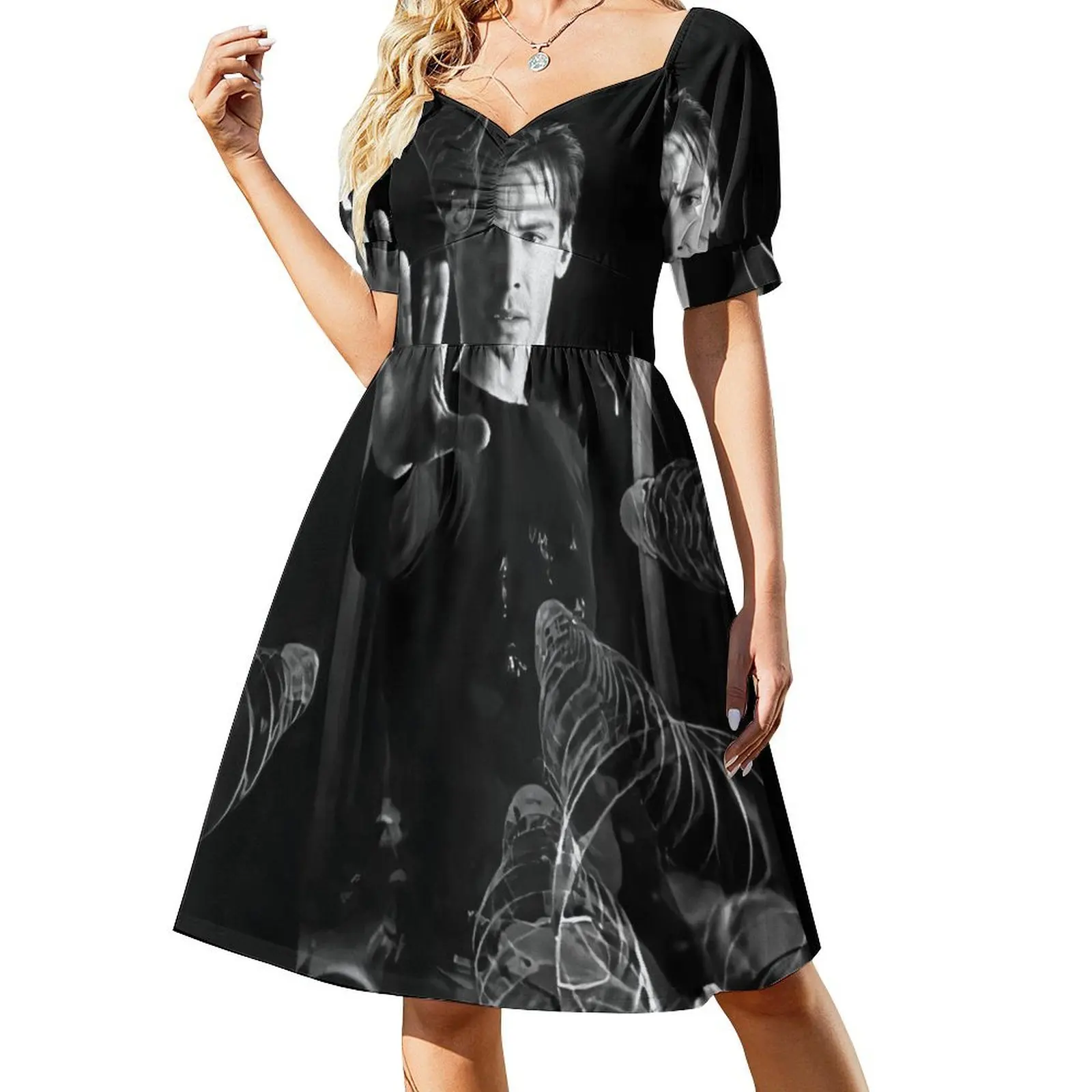 thumbnail image 1 of Vestido Neo Bullets de manga corta, elegantes vestidos de verano para mujer, ropa de mujer, 1 of 7