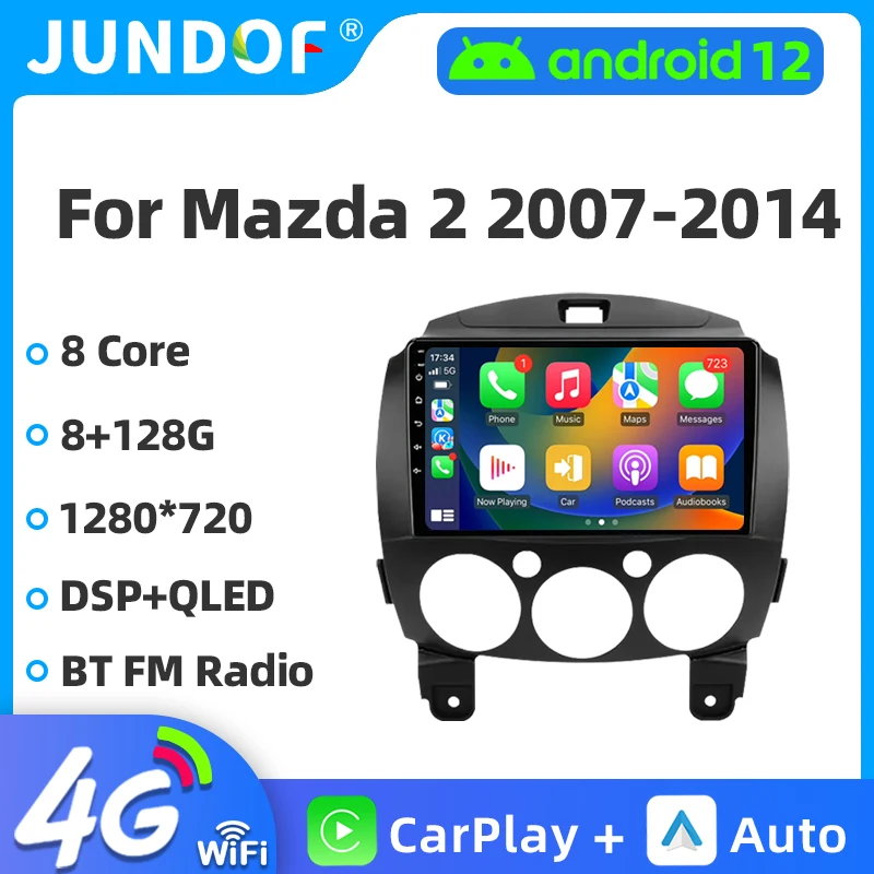 

Car Android Radio Multimedia Player For MAZDA 2 Mazda2 2007 2008 2009 2010 2011 2012 2013 2014 GPS Navi 2din 2 din Autoradio