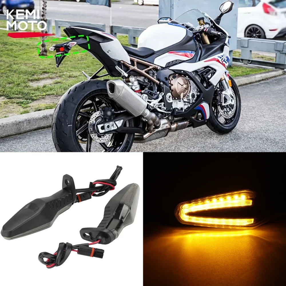 

BMW S1000RR S1000XR R1250GS 2021-2022 LED Turn Signal Front Rear Light Flasher Lamp Indicator Directional Motorcycle Accessories