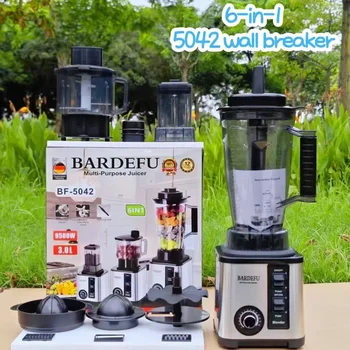 220V 3L Blender 6 in 1 Stainless Steel Icebreaker Large Capacity Wall Breaker Meat Grinder Juicer Household Commercial Salad 1