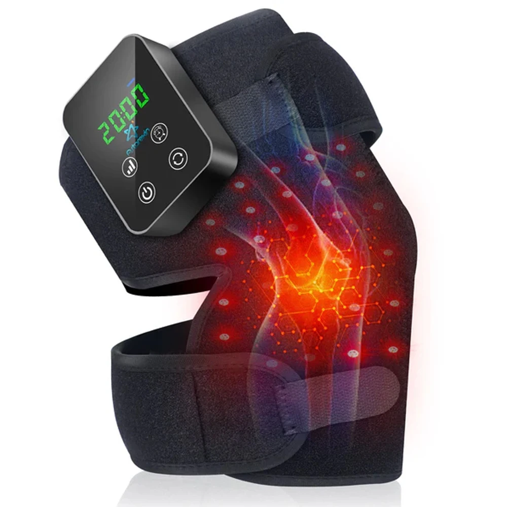 Light Therapy Electric Heating Massage Pad for Knee Leg Joint Shoulder Elbow Pain Relief Skin Care,red light therapy wand,red light therapy panel,infrared therapy lamp,led beauty lamp,uvb light therapy lamp,wrist red light therapy