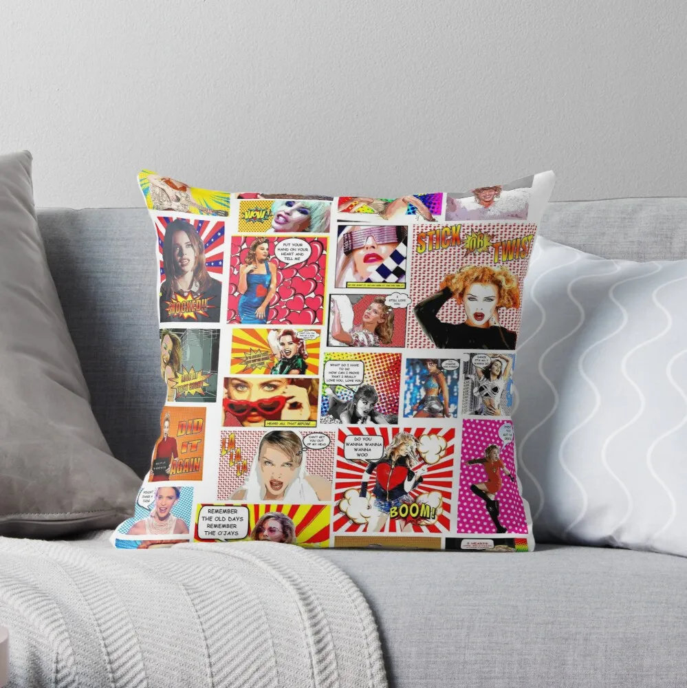 

Kylie Minogue.....Even MORE POW Wow K35 Throw Pillow Plaid Sofa