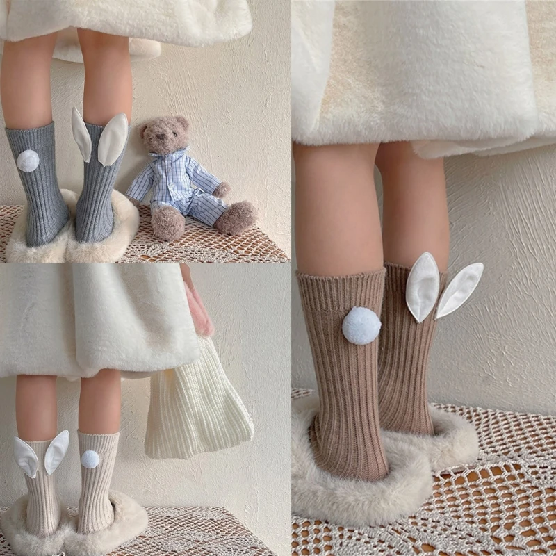 

Girls Socks Baby Socks MidCalf Socks 1-13Y Children Knee High Socks Drop shipping