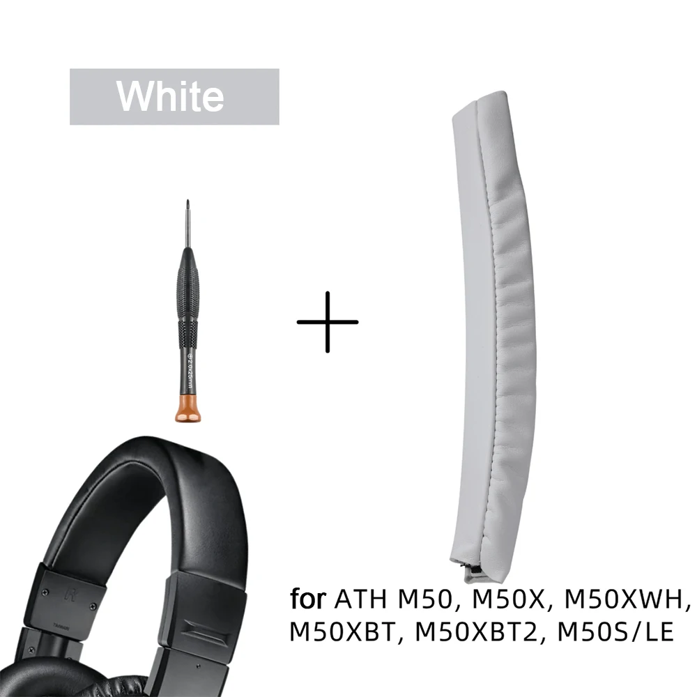 for ATH-M50X Headband Pad for Audio-Technica M50X/M50XBT/M50XWH/M50S Head Band, Protective Replacement Cushion, Soft & Durable