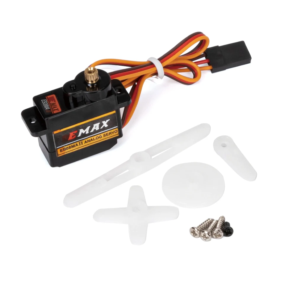 EMax ES08MA II 12g Analoges Metallgetriebeservo mit Halterung und 15T-Arm für 1/24 RC-Automodell Axial SCX24 Gladiator-Upgrade-Teile – Detail 5